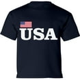 thumbnail image 1 of Toddler USA Shirt - Girls Boys Graphic Tees - American Flag 4th of July Patriotic Timeless 2T 3T 4T 5/6T, 1 of 2