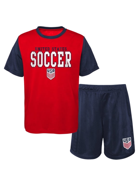 United States Men's National Team USMNT USA Toddler Boy's 2-Piece Soocer Kit Set