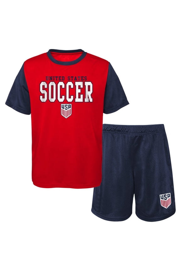 United States Men's National Team USMNT USA Toddler Boy's 2-Piece Soocer Kit Set