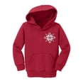 thumbnail image 1 of Toddler Ugly Christmas SNowflake Pullover Hooded Sweatshirt - Red - 2T, 1 of 1