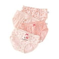 thumbnail image 1 of Toddler Underwear Girls 5t Cute Prints Seamless Edges Sleepwear Underwear Breathable Girls' Underwear Set Pack of 4 Light L, 1 of 3