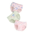 thumbnail image 1 of Toddler Underwear Girls Size 3-4 Years Kids Children Cute Print Set 3Pcs Adorable Colorful Lightweight Delicate Green Panties, 1 of 4