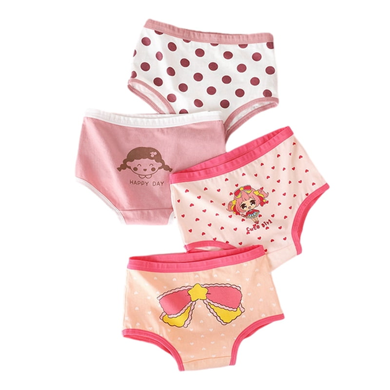 Ketyyh-chn99 Kids Underwear Girls Girls' Seamless Brief Underwear Girls  Kids Toddler Briefs Super Soft Cotton Underwear Panties (4 Pack) Green,7-8  Years 