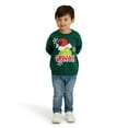 thumbnail image 1 of Toddler Unisex Long Sleeve Grinch Sweatshirt, Green, 5T, 1 of 1