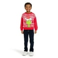 thumbnail image 1 of Toddler Unisex Long Sleeve Grinch Sweatshirt, Red, 4T, 1 of 1