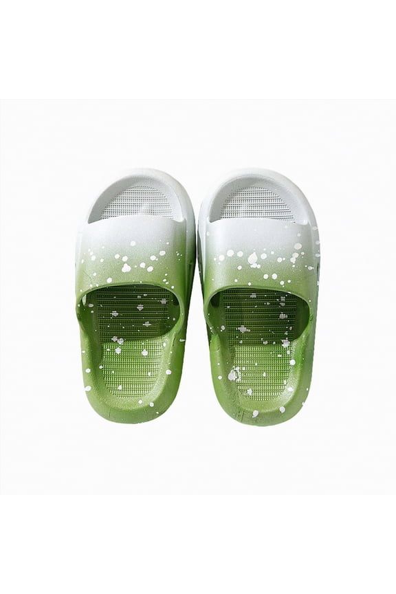 Toddler Unisex Toddler Kids Slide Sandals Comfy Slip-On Slippers Lightweight Beach Garden Shower Shoes Non-Slip Indoor Outdoor Flip Flops for Boys and Girls Gibobby,9.5,Green