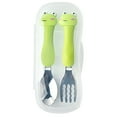 thumbnail image 1 of Toddler Utensils Kids Spoon and Fork Set Stainless Steel Silverware BPA Free Child Flatware with Travel Case for Age 3+, 1 of 5