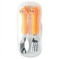 thumbnail image 1 of Toddler Utensils Kids Spoon and Fork Set Stainless Steel Silverware BPA Free Child Flatware with Travel Case for Age 3+, 1 of 5