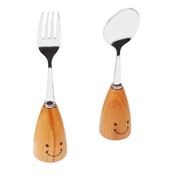 Toddler Utensils, Spoons and Forks, Stainless Toddler Silverware Set, Kids Self Feeding Flatware Set
