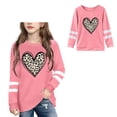 thumbnail image 1 of Toddler Valentine Shirt Girls Long Sleeve Graphic T-Shirts Crew Neck Casual Pullover Top Girls T Shirt 2-3 Years, 1 of 4