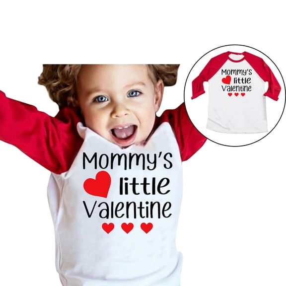 Toddler Valentines Tshirt for Girls Long Sleeve Graphic Tee Shirts Crew Neck Casual Pullover Top T Shirts for Girls 12-18 Months