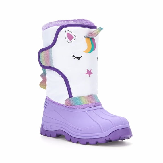 Toddler Warm Boots Girls Winter Snow Boots Child Rain Boot Waterproof Shoes Outdoor Size 13