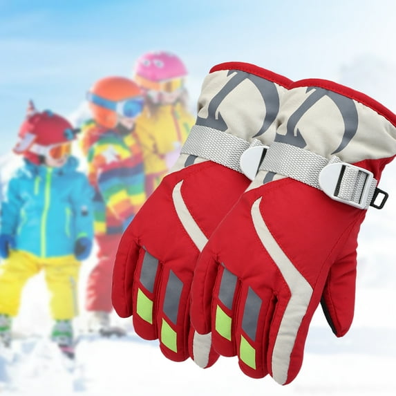 Toddler Waterproof Gloves Boys Girls Kids Winter Gloves Baby Mittens Ski Warm Snow