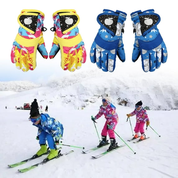 Toddler Waterproof Gloves Boys Girls Kids Winter Gloves Baby Mittens Ski Warm Snow