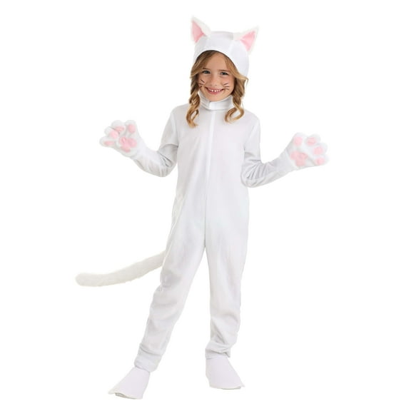 Toddler White Cat Costume
