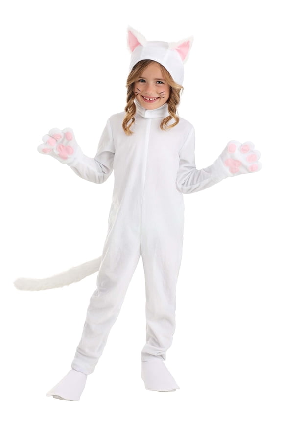 Toddler White Cat Costume