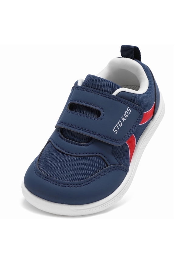 Toddler Wide Toe Box Shoes Non Slip Barefoot Shoes Sneakers Kids Tennis Shoes Preschool Lightweight Comfortable Outdoor Activities Navy Toddler Size 5