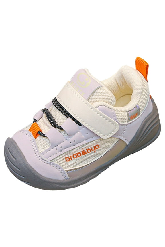 Toddler Wide Width Walking Shoes Boys Girls Baby Breathable Barefoot Shoes Infant Slip On Sneakers