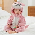 thumbnail image 1 of Toddler Winter Baby Jumpsuits Toddler Baby Hoodie Romper Warm Long Sleeve Outwear Baby Girl Christmas Pajamas for Toddler Girls Boys 3-6 Months, 1 of 2