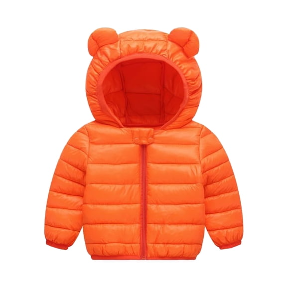 Toddler Winter Coat Baby Boys Puffer Coat Baby Hoodie with Bear Ear Windproof Down Jacket for Baby Baby Jacket Winter Clothes 6-12 Months