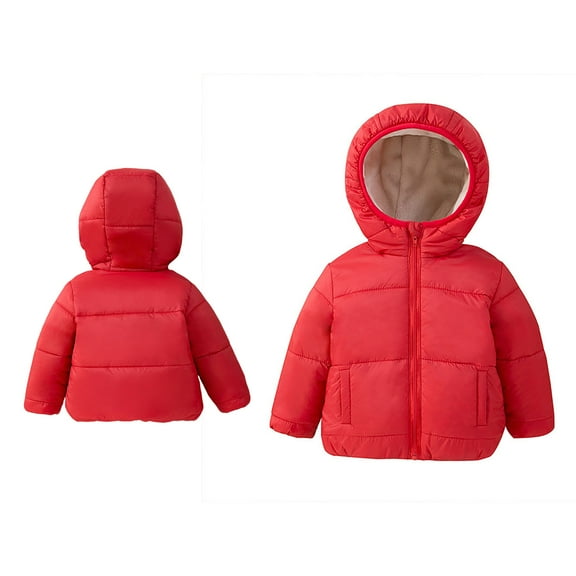 Toddler Winter Coat,Baby Girls Puffer Coat Baby Hoodie Thicken Windproof Zipper Warm Outwear for Baby Girls Baby Winter Jacket Newborn Baby Clothes
