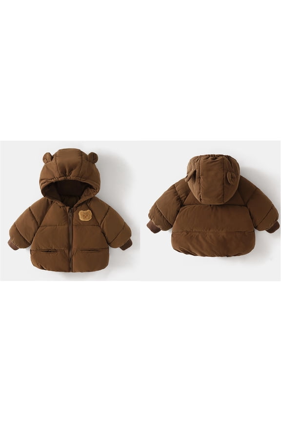 Toddler Winter Coat,Baby Girls Puffer Coat Bear Ear Cute Jackets Windproof Down Jacket for Baby Boys Child Down Jacket Baby Girl Clothes Winter