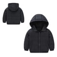 thumbnail image 1 of Toddler Winter Coat,Baby Girls Puffer Coat Hooded Jacket Thicken Windproof Zipper Warm Outwear for Baby Toddler Warm Outerwear Little Boys Girls Clothes, 1 of 4