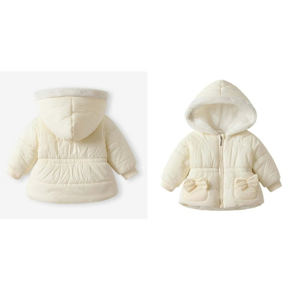 Toddler Winter Coat,Baby Girls Puffer Coat with Hoods Windproof Down Jacket for Toddler Baby Girls Baby Girl Jacket Baby Winter Clothes