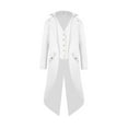 thumbnail image 1 of Toddler Winter Coat Big Kids Regency Tailcoats Frock Coats Boys' Outerwear Jackets White 15 Years-16 Years, 1 of 4