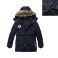 thumbnail image 1 of Toddler Winter Coat for Boys Hooded Puffer Jacket Kids Blue Jacket for Girls Zip up Long Sleeve Waterproof Girls Lightweight Jacket Boys' Outerwear Jackets & Coats 3 Years, 1 of 9