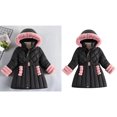 thumbnail image 1 of Toddler Winter Coat,Boys Puffer Coat Mid-Length Heavyweight with Collar Hooded Windproof Warm Winter Thicken Coat Hooded Jacket Grils Winter Coats Size 4-5 Years, 1 of 4