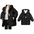 thumbnail image 1 of Toddler Winter Coat,Boys Puffer Jacket Mid-Length Heavyweight with Collar Hooded Windproof Warm Boys' Outerwear Jackets Coats Boys Coats Size 10-11 Years, 1 of 5