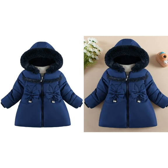 Toddler Winter Coat,Boys Puffer Jacket Mid-Length with Hooded Warm and Windproof Winter Thicken Coat Boys Size 3-4 Years Winter Coat