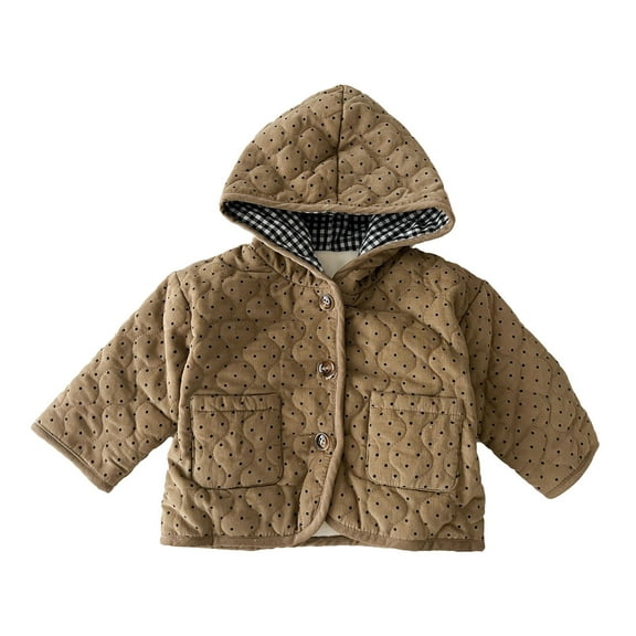 Toddler Winter Coat Cartoon Printed Solid Color Lightweight Coat Windbreaker Outerwear for Kids Baby Boys Clothes Winter 0-3 Months