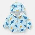 thumbnail image 1 of Toddler Winter Coat Cute Animal Printed Solid Color Lightweight Coat Zipper Windproof Outwear Jacket for Baby Boys Winter Clothes 18-24 Months, 1 of 7