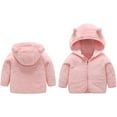 thumbnail image 1 of Toddler Winter Coat Cute Bear Ear with Hoods for Baby Boys Thick Parka Baby Clothes 18-24 Months, 1 of 3