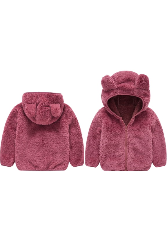 Toddler Winter Coat Jacket Bear Ear Cute Jackets for Kids Baby Toddler Puffer Jacket Little Boys Girls Clothes 2-3 Years