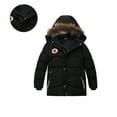 thumbnail image 1 of Toddler Winter Coat for Girls Hooded Puffer Jacket Boys Girls Black Jacket Zip up Long Sleeve Waterproof Boys Lightweight Jacket 2 Years Winter Coats for Girls, 1 of 4