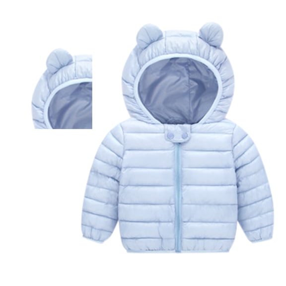 Toddler Winter Coat Light Weight Water-Resistant Bear with Hooded Down Jacket Boys' Outerwear Jackets & Coats 18-24 Months