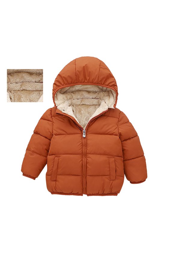 Toddler Winter Coat Light Weight Water-Resistant with Hooded Down Jacket Toddler Essentials 18-24 Months