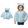 thumbnail image 1 of Toddler Winter Coat,Little Boys Girls Puffer Coat Bear Ear Cute Jackets Long Sleeve Light Winter Coats for Baby Toddler Winter Down Coat Little Boys Girls Clothes, 1 of 6