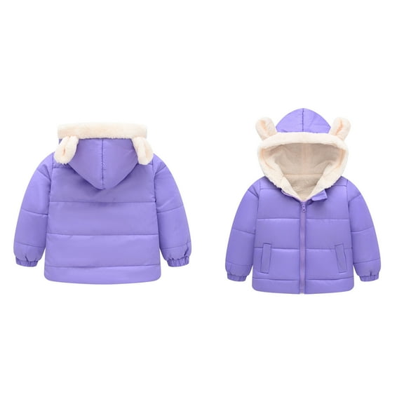 Toddler Winter Coat,Little Boys Girls Puffer Coat Bear Ear Hooded Jacket Windproof Down Jacket for Baby Girls Winter Down Coat Warm Thick Clothes