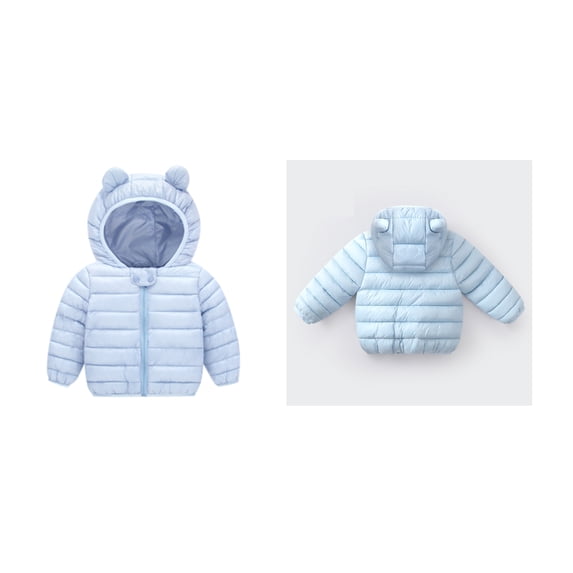 Toddler Winter Coat,Little Boys Girls Puffer Coat Cute Bear Ear Hooded Jacket Zipper Windproof Jacket Outwear for Baby Boys Toddler Girls Fall Jacket Baby Winter Costume