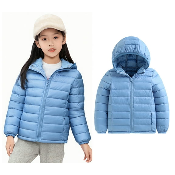 Toddler Winter Coat,Little Boys Girls Puffer Coat Hooded Jacket Windproof Down Jacket for Baby Girls Winter Warm Outerwear Toddler Winter Clothes