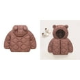 thumbnail image 1 of Toddler Winter Coat,Toddler Puffer Coat Baby Hoodie with Bear Ear Zipper Windproof Jacket Outwear for Baby Boys Fall Outfits for Girls Baby Clothes, 1 of 4