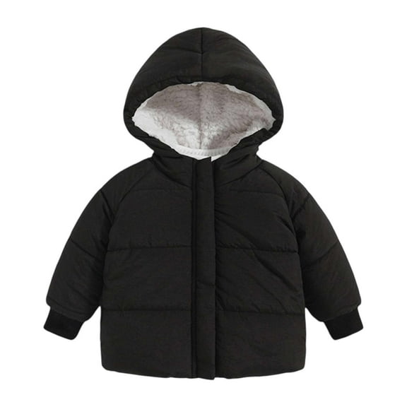Toddler Winter Coat,Toddler Puffer Coat Cute Hooded Jacket Zipper Windproof Jacket Outwear For Baby Winter Jacket Warm Thick Clothes 12-18 Months