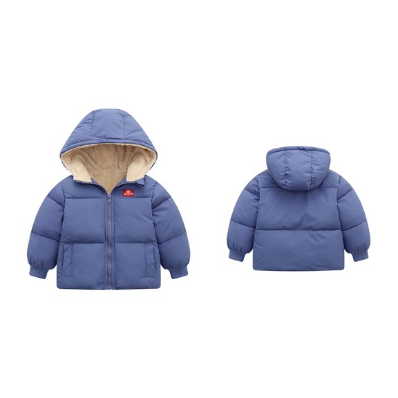 Toddler Winter Coat,Toddler Puffer Coat Hooded Jacket Windproof Down Jacket for Baby Boys Warm Outerwear Baby Boy Clothes