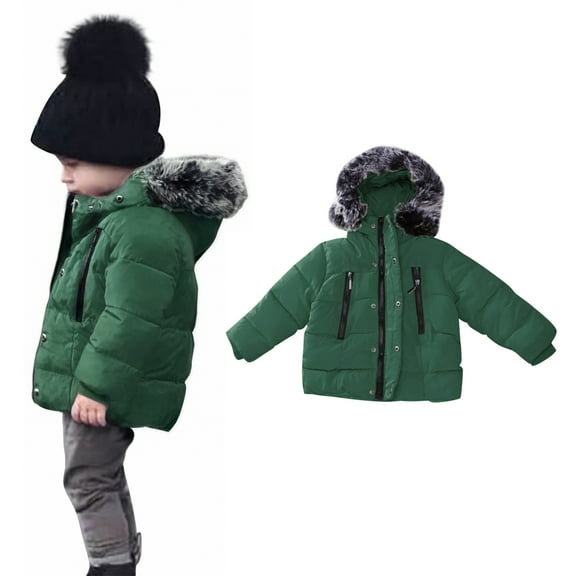 Toddler Winter Coat,Toddler Puffer Coat with Hoods Windproof Down Jacket for Baby Toddler Boys Winter Jacket Baby Girl Winter Clothes