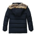 thumbnail image 1 of Toddler Boy Winter Coat,Kids Puffer Jacket with Pocket Zipper Winter Hoodies Coat Solid Color Long Sleeve Child Winter Coat Boys Jackets Size 3 Years, 1 of 8