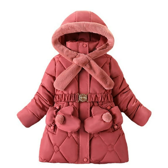 Toddler Winter Coats Boys Girls Down Coats Jacket Hooded Warm Thick Liner Down Snow Jacket Coat Fall Winter Coat Outerwear for Boys And Girls 7T